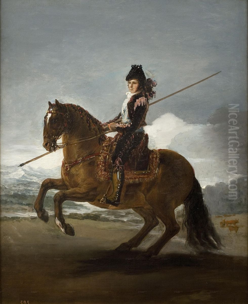 A spearman Oil Painting by Francisco Goya Fuendetodos