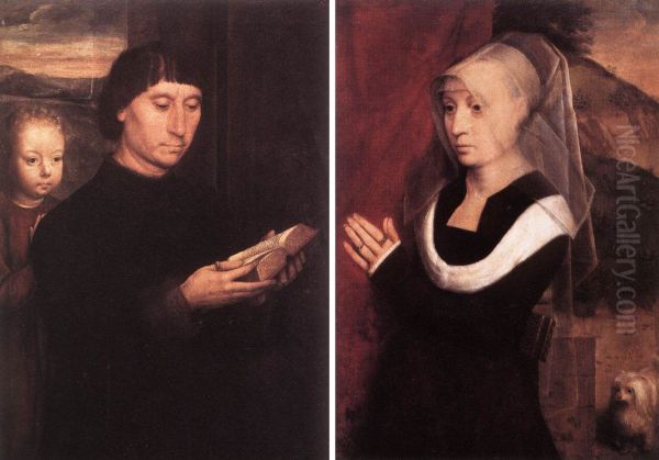 Portraits of Donors Oil Painting by Hans Memling