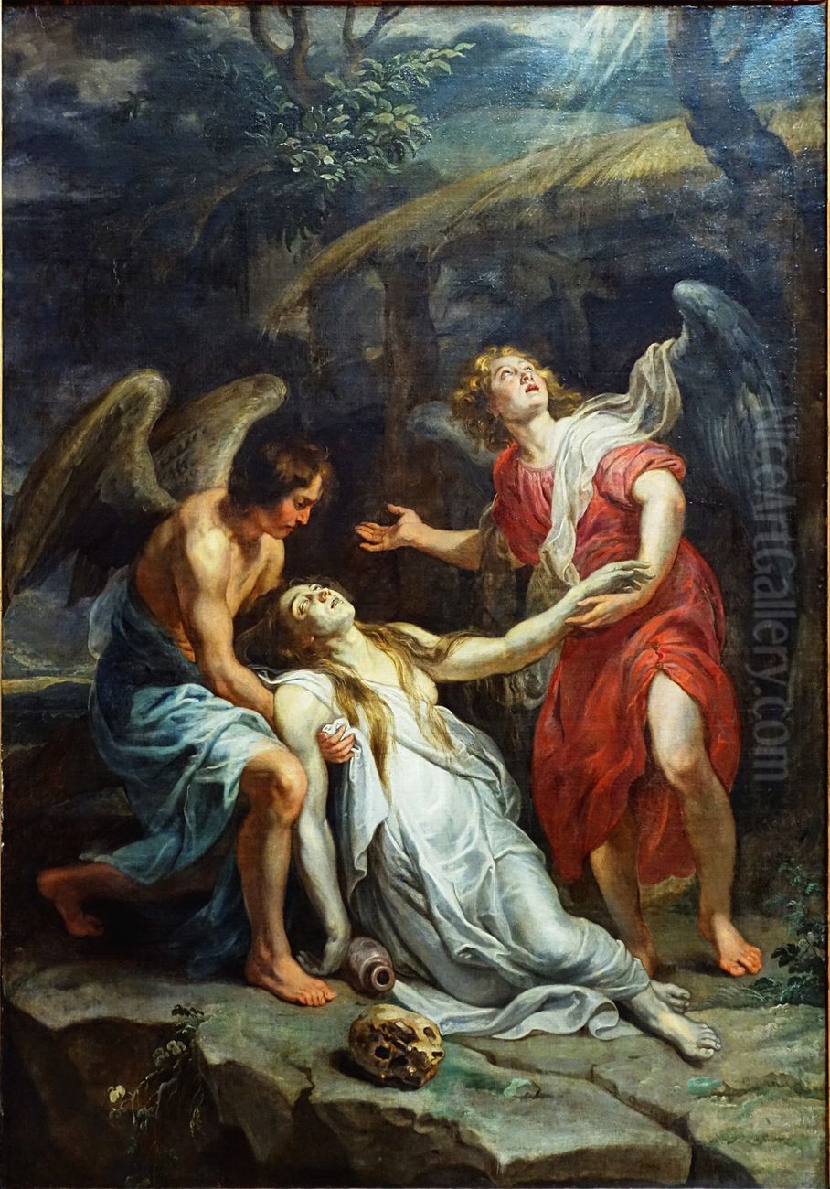 Saint Magdalen in ecstasy Oil Painting by (studio of) Rubens, Peter Paul