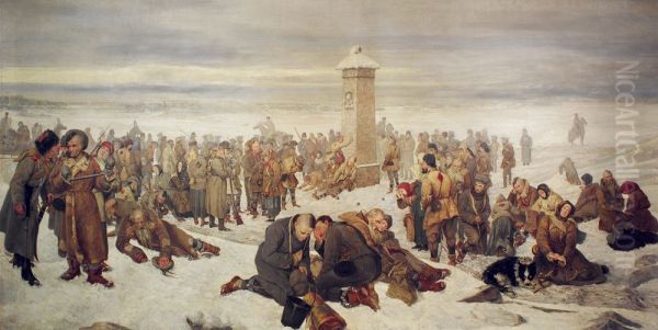 Farewell Europe! Oil Painting by Aleksander Sochaczewski