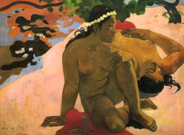 What! Are You Jealous? Oil Painting by Paul Gauguin