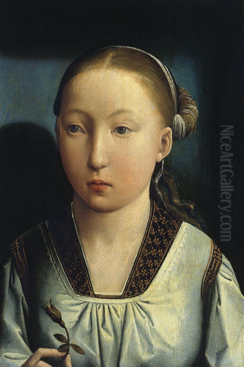 Portrait of an Infanta(possibly Catherine of Aragon) Oil Painting by Juan De Flandes