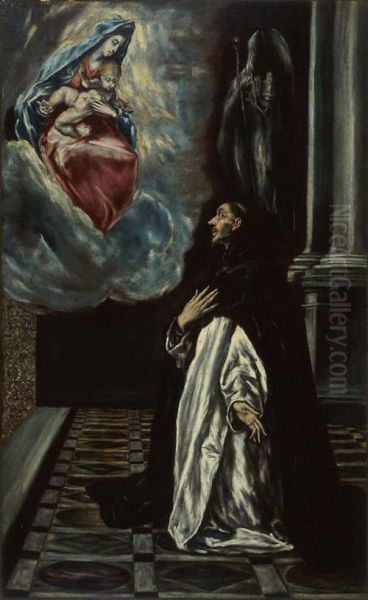 The Apparition of the Virgin to Saint Hyacinth Oil Painting by El Greco