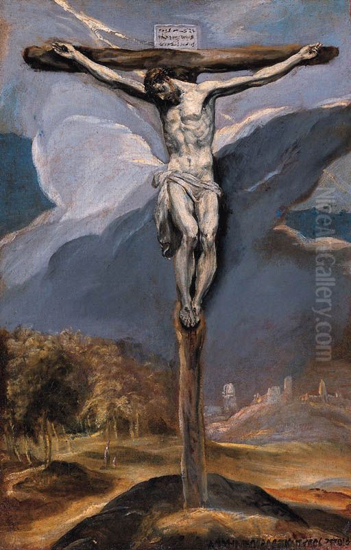 Christ on the Cross Oil Painting by El Greco