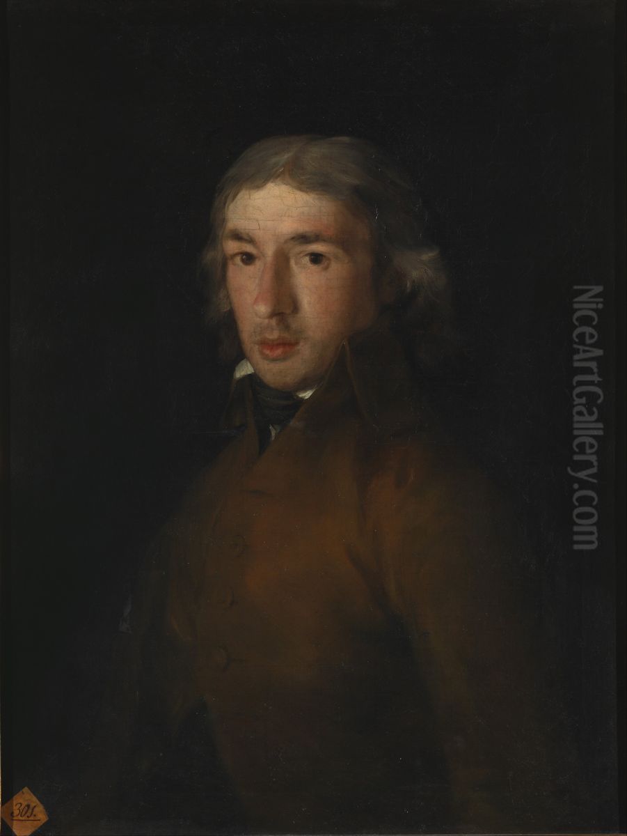 Leandro Fernandez de Moratin Oil Painting by Francisco Goya Fuendetodos