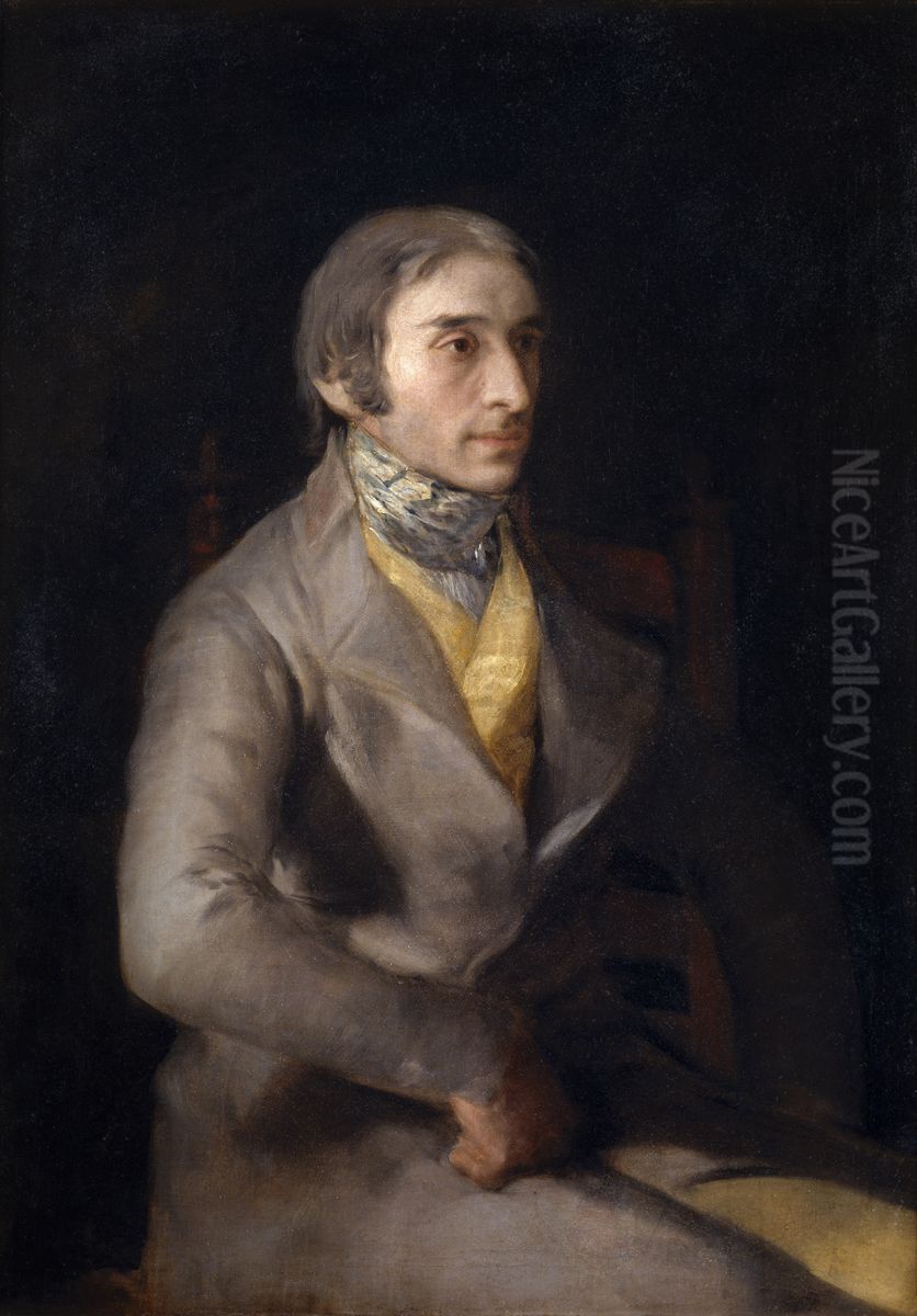 Portrait of Manuel Silvela Oil Painting by Francisco Goya Fuendetodos