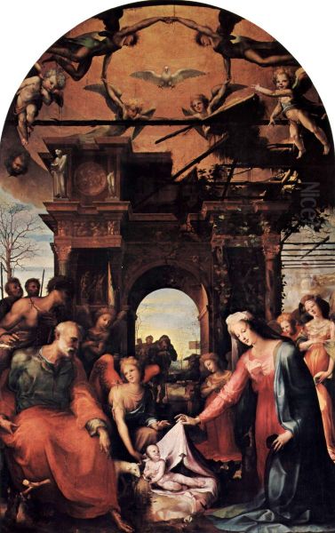 Geburt Christi Oil Painting by Domenico Beccafumi
