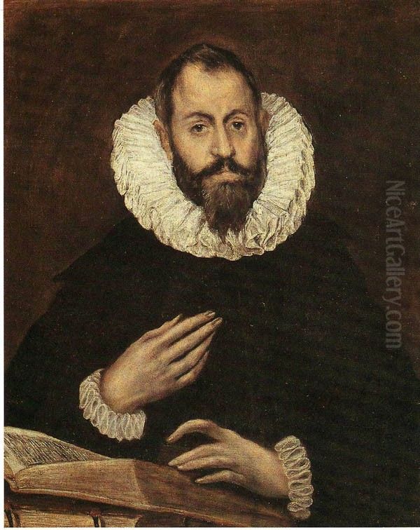 Portrait of a man, possibly Alonso de Herrera Oil Painting by El Greco