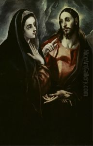 Christ bids farewell to Mary / Christ bids Farewell to his Mother