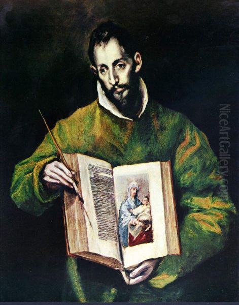 Saint Luke the Evangelist Oil Painting by El Greco