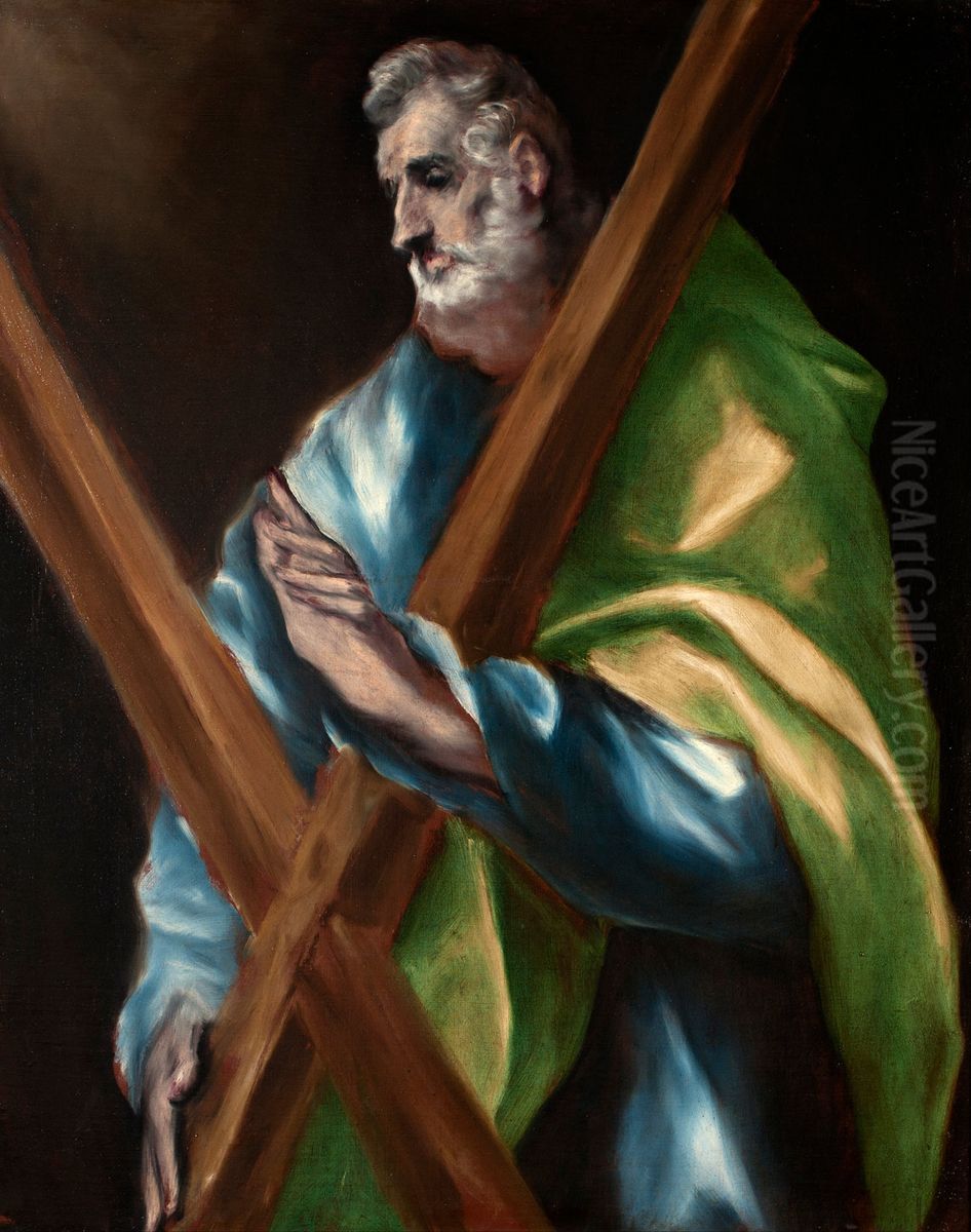 Saint Andrew Oil Painting by El Greco