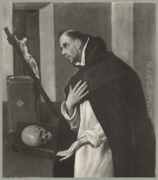 Saint Dominic in Prayer Oil Painting by El Greco