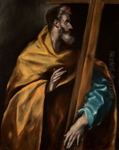 Apostle Saint Philip Oil Painting by El Greco
