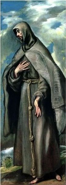 Saint Francis of Assisi Oil Painting by El Greco