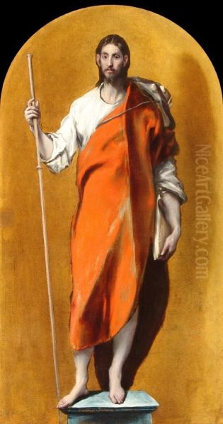 St James as a pilgrim Oil Painting by El Greco