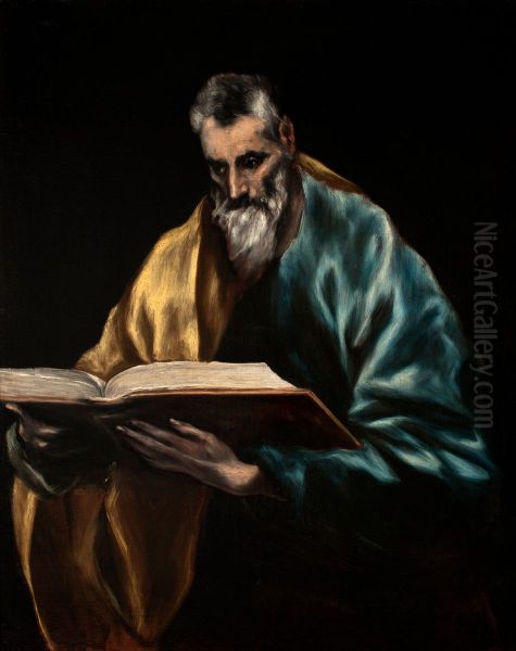 Apostle Saint Simon Oil Painting by El Greco
