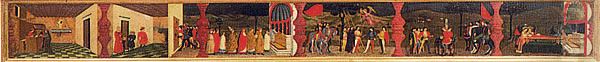 Miracle of the profaned host Oil Painting by Paolo Uccello