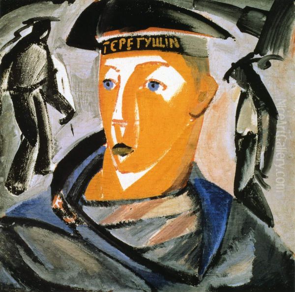 Sailor Oil Painting by Vladimir Tatlin