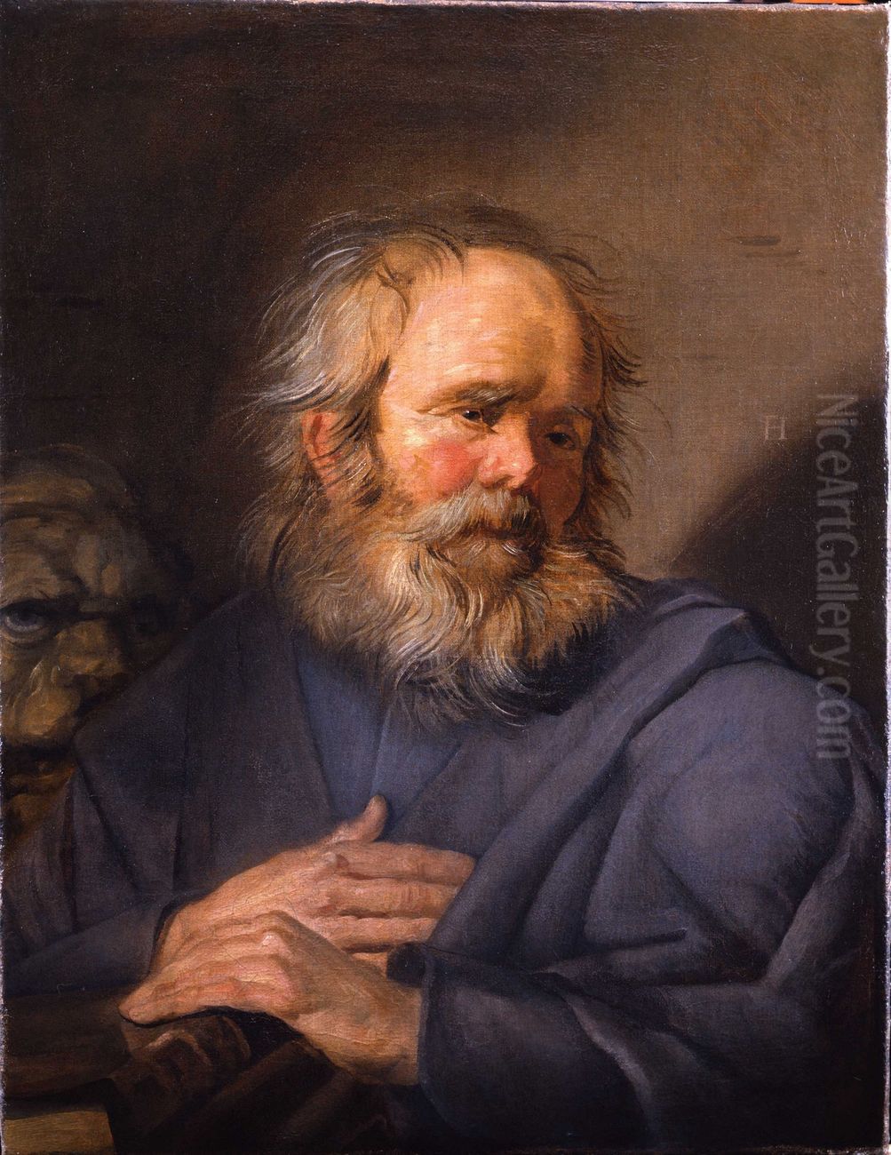 St Mark Oil Painting by Frans Hals