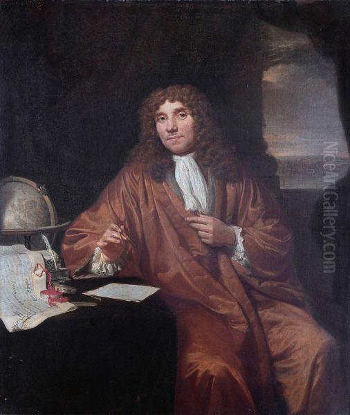 Portrait of Anthonie van Leeuwenhoek (1632-1723). Oil Painting by Jan Verkolje