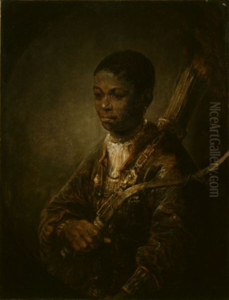 A Young Archer Oil Painting by Govert Flinck