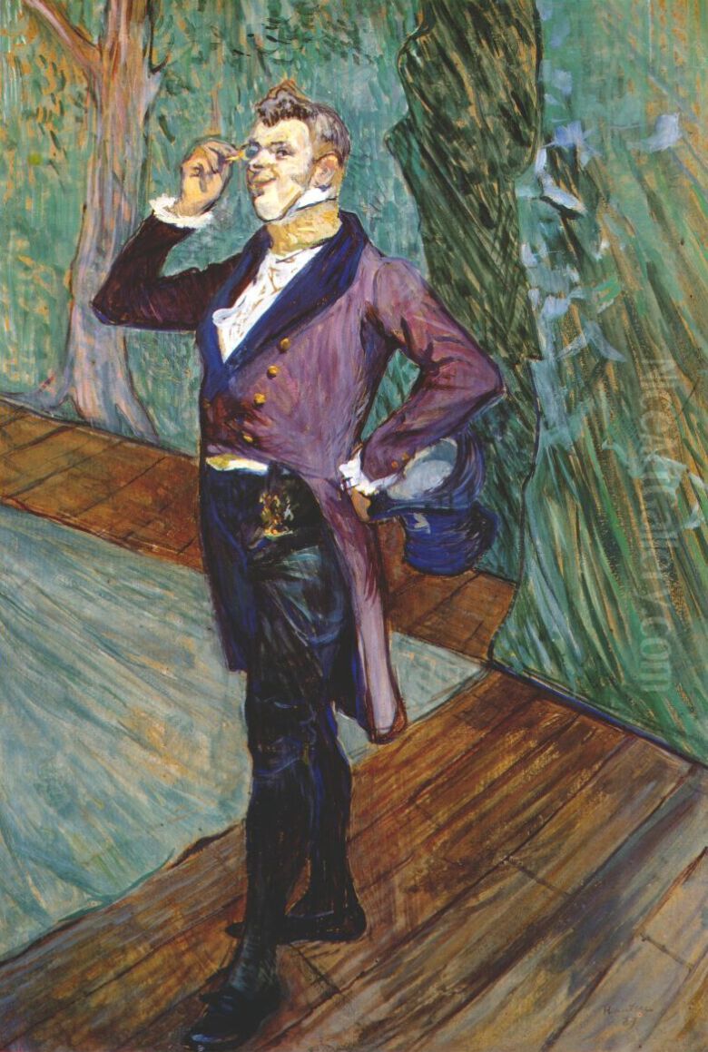 Herec Henry Samary Oil Painting by Henri De Toulouse-Lautrec