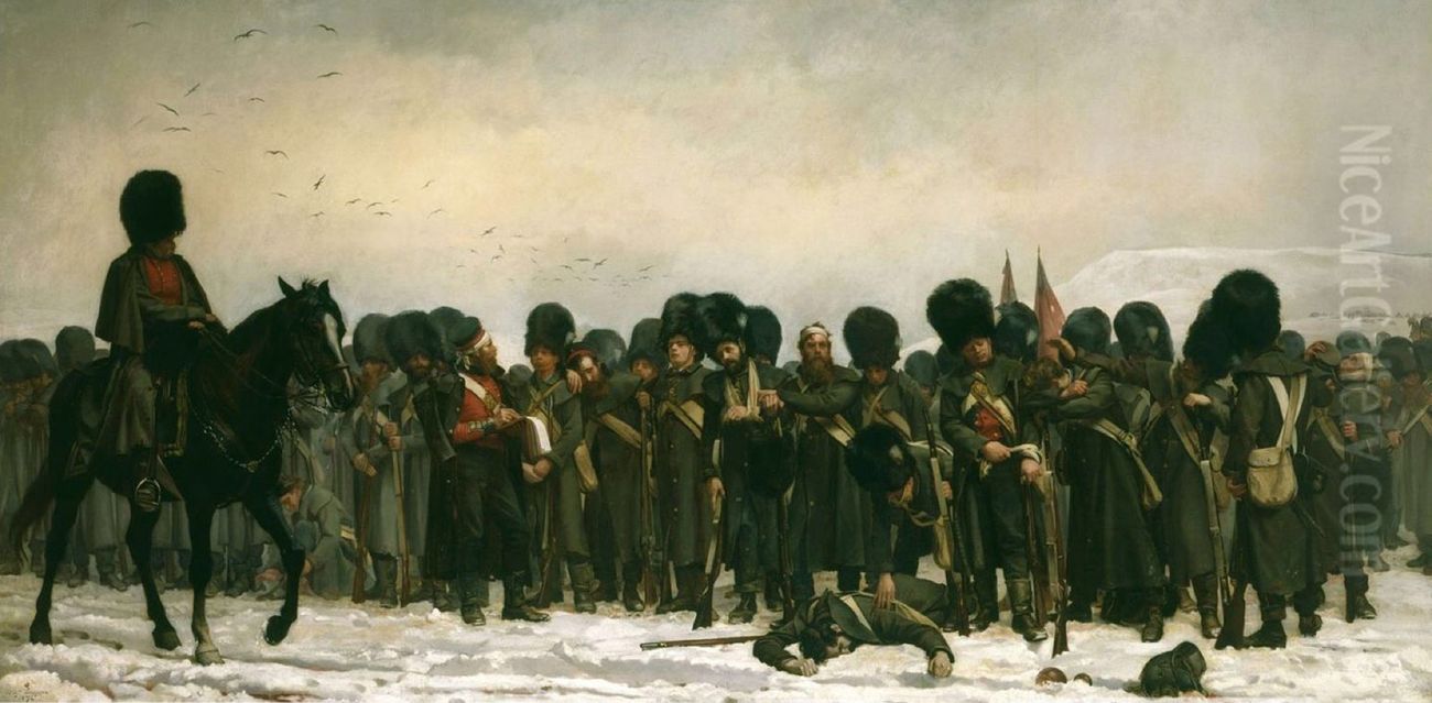 The Roll Call Oil Painting by Elizabeth Thompson
