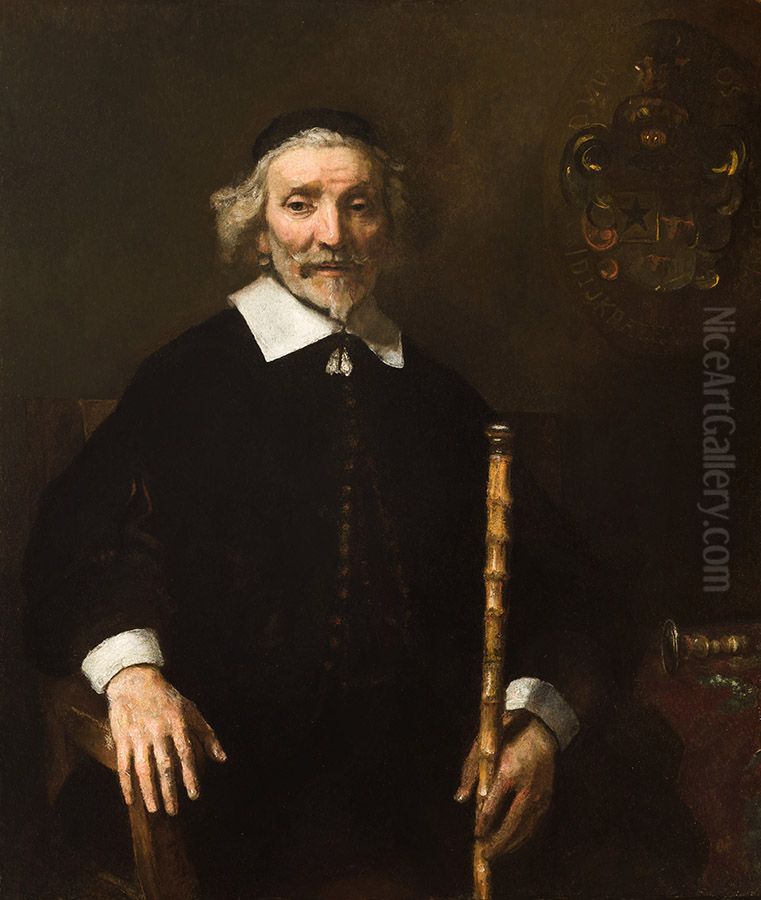Portrait of Dirck van Os Oil Painting by Rembrandt