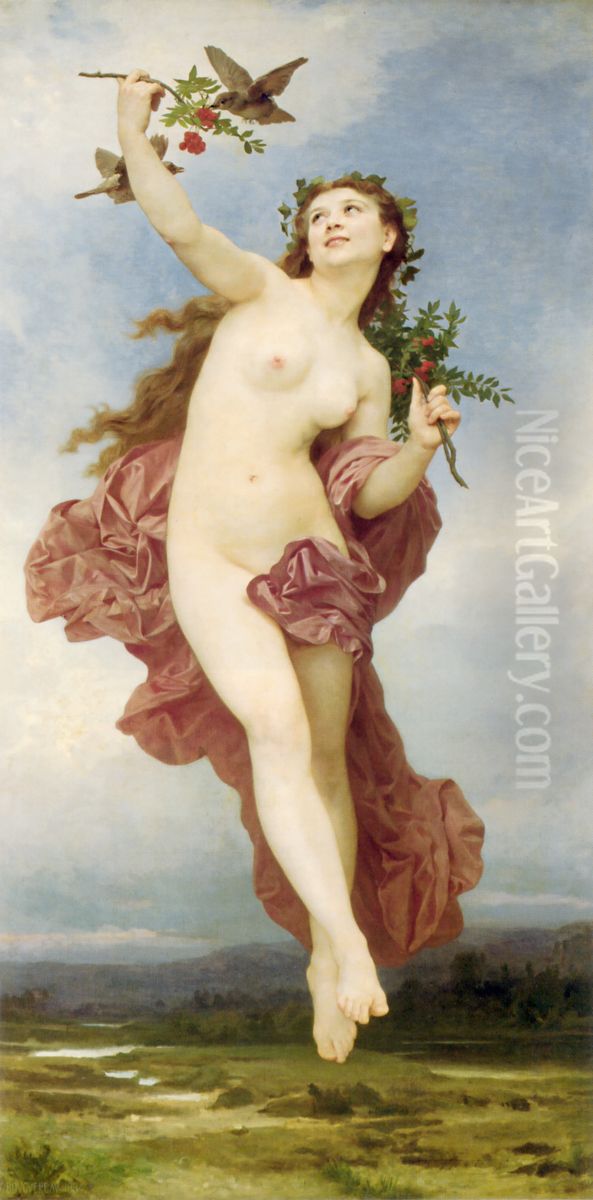Day Oil Painting by William-Adolphe Bouguereau