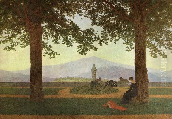 Gartenterrasse Oil Painting by Caspar David Friedrich