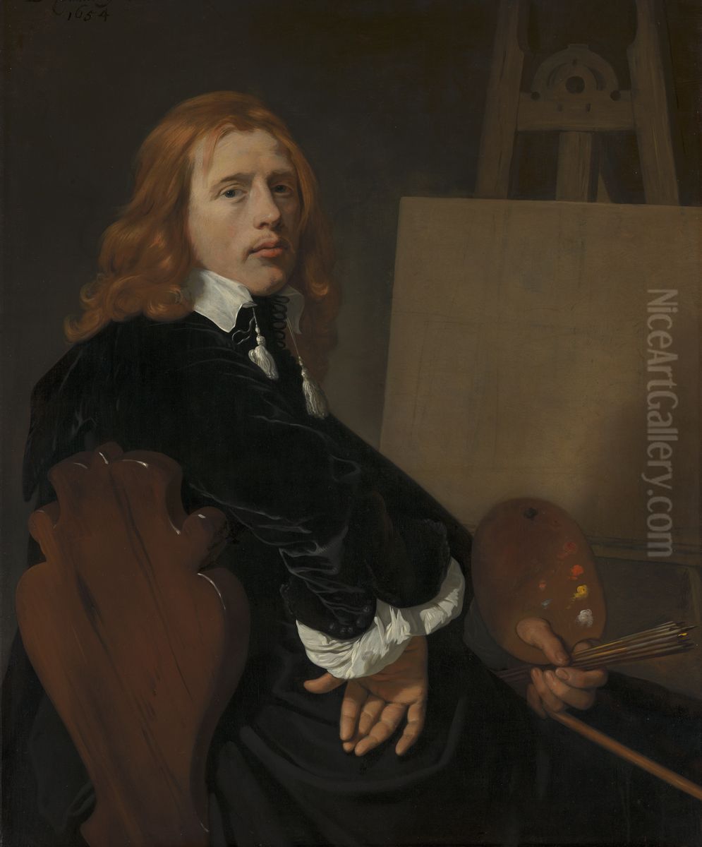 Portrait of Paulus Potter (1625-1654) Oil Painting by Bartholomeus Van Der Helst
