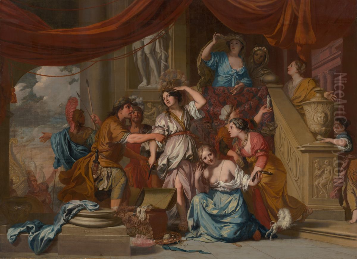 Achilles Discovered among the Daughters of Lycomedes Oil Painting by Gerard de Lairesse