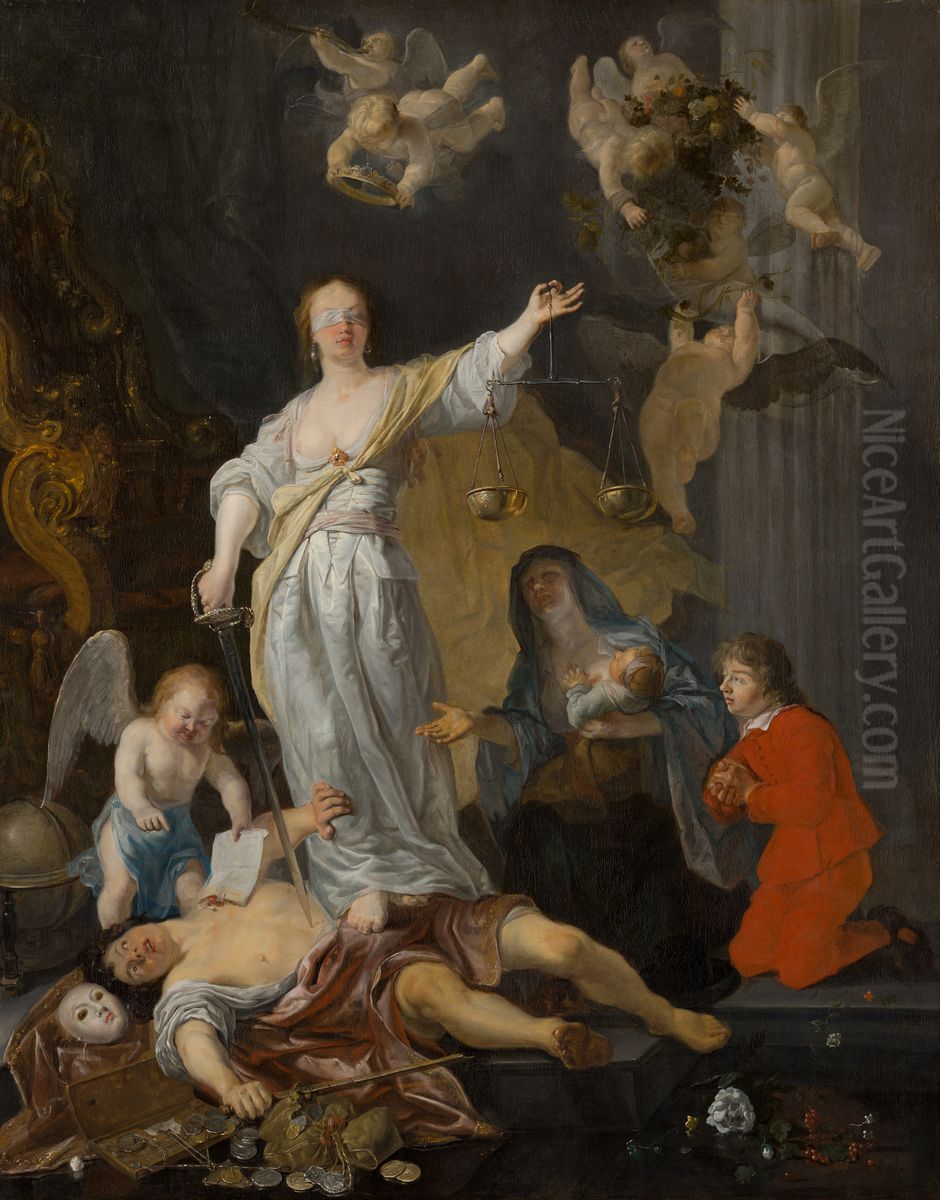 The Triumph of Justice Oil Painting by Gabriel Metsu