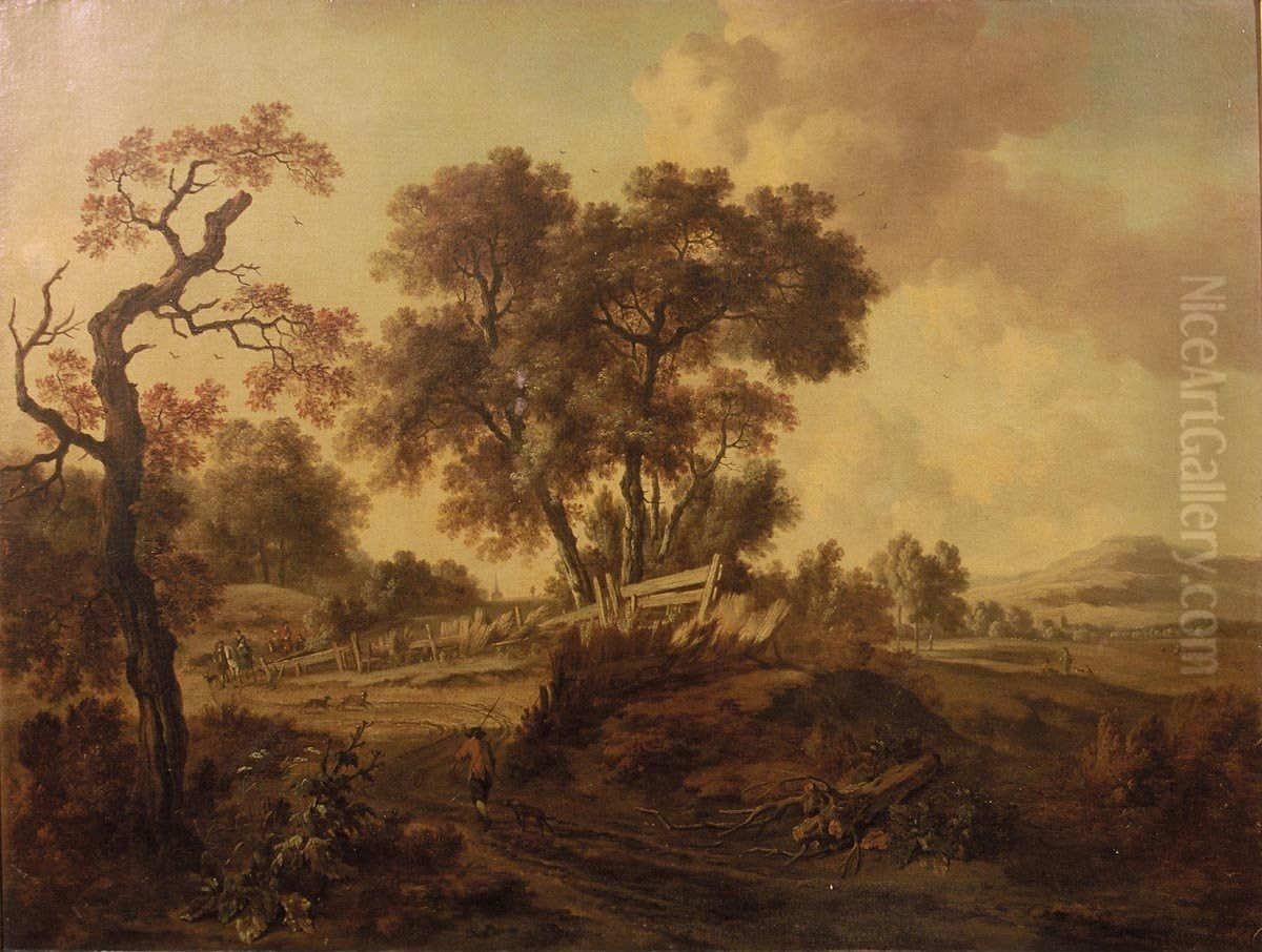 Duinweg Oil Painting by Jan Wijnants Duinweg Oil Painting by Jan Wijnants
