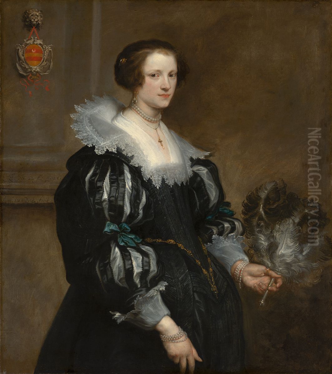 Portrait of Anna Wake (1605-before 1669) Oil Painting by Sir Anthony Van Dyck