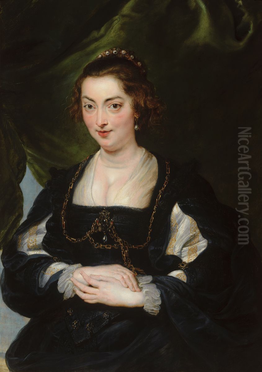 Portrait of a Young Woman Oil Painting by (studio of) Rubens, Peter Paul