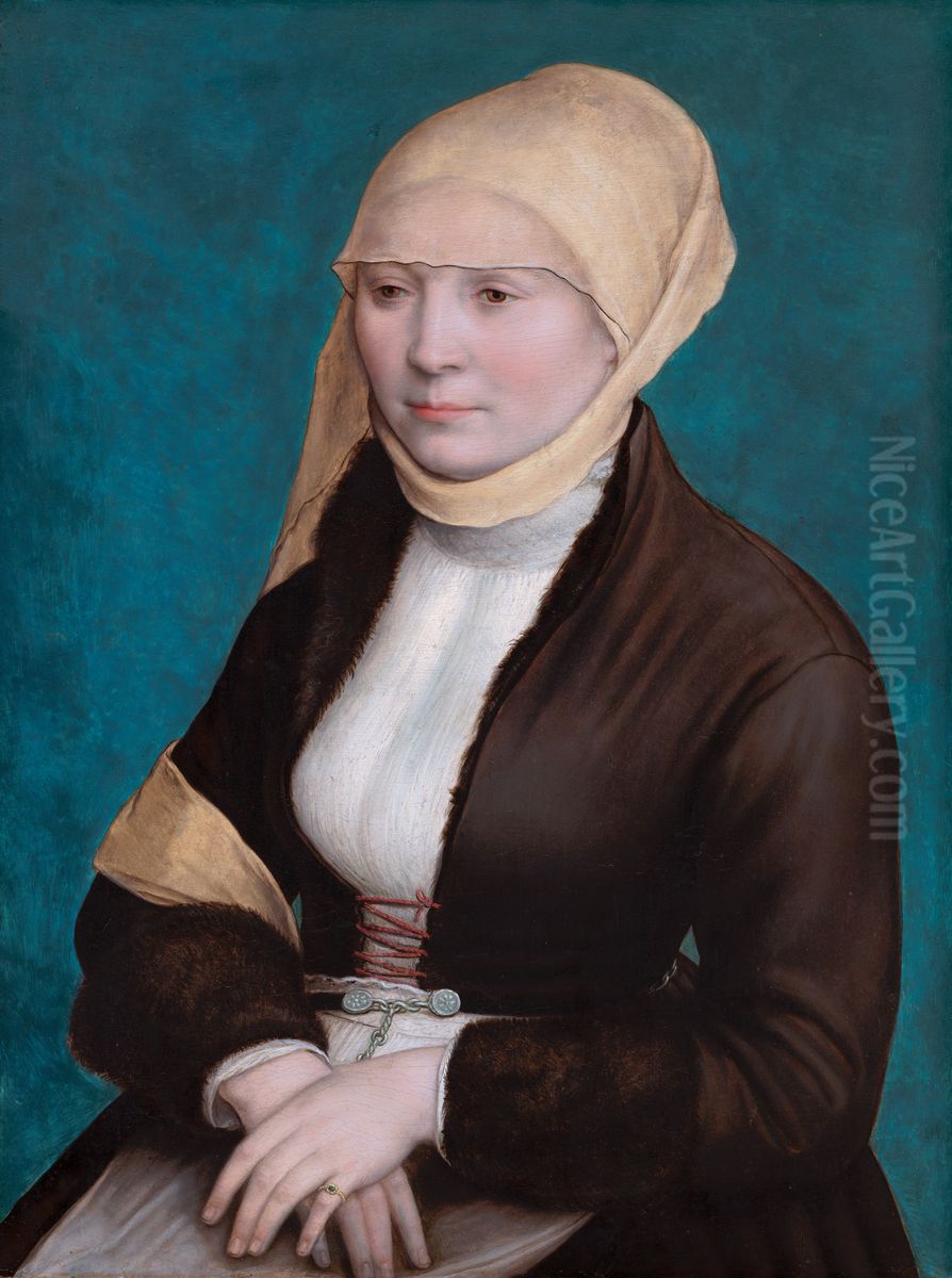 Portret van een jonge vrouw Oil Painting by Hans Holbein the Younger Portret van een jonge vrouw Oil Painting by Hans Holbein the Younger