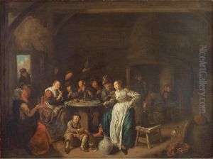 Interieur met boerenfeest