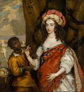 Posthumous Portrait of Mary I Stuart (1631- 1660) with a Servant