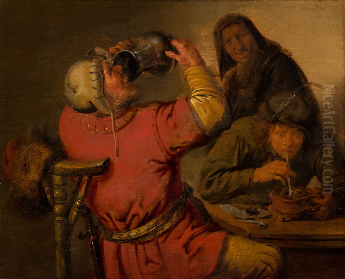 Taste Oil Painting by Jan Miense Molenaer