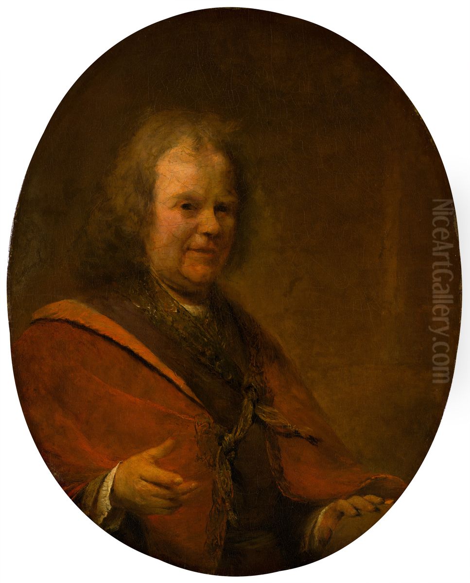 Portrait of Herman Boerhaave (1688-1738) Oil Painting by Arent de Gelder