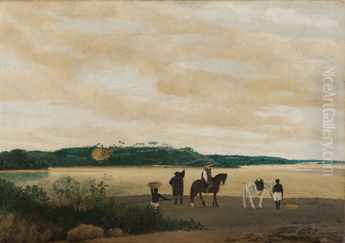 View of the Island of Itamaraca, Brazil Oil Painting by Frans Post