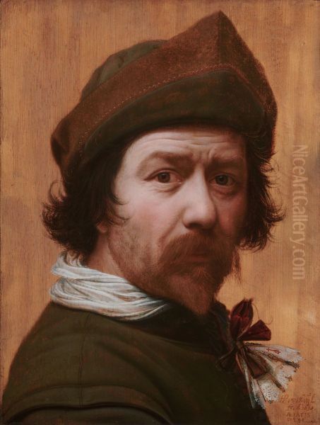 Self-portrait Oil Painting by Huijgh Pietersz Voskuijl