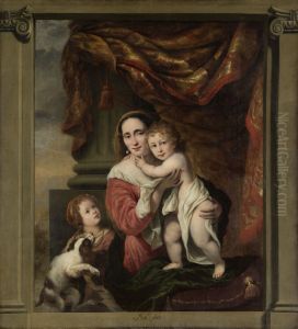 Joanna de Geer (1629-1691) with her Children Cecilia Trip (1660-1728) and Laurens Trip (b. 1662)
