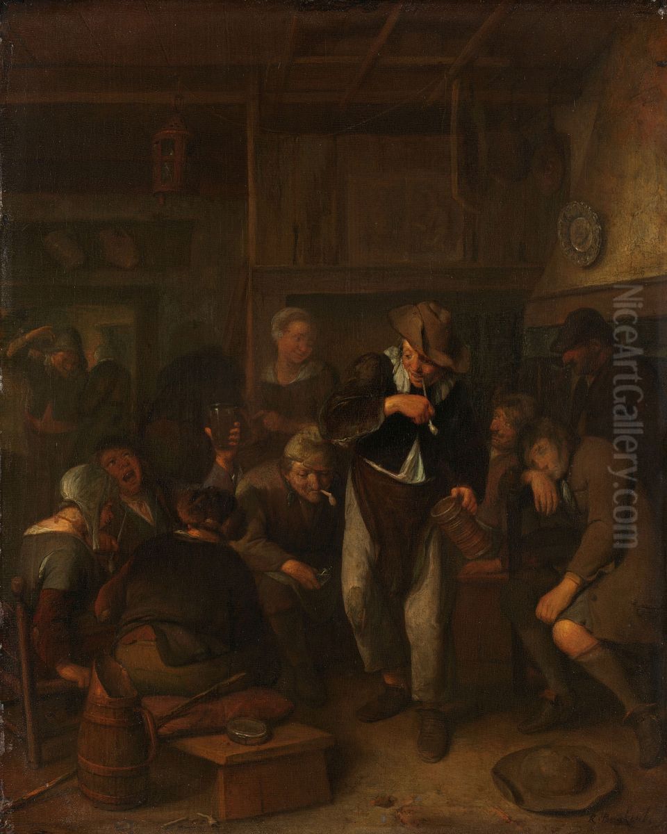 Country Inn Oil Painting by Richard Brakenburgh