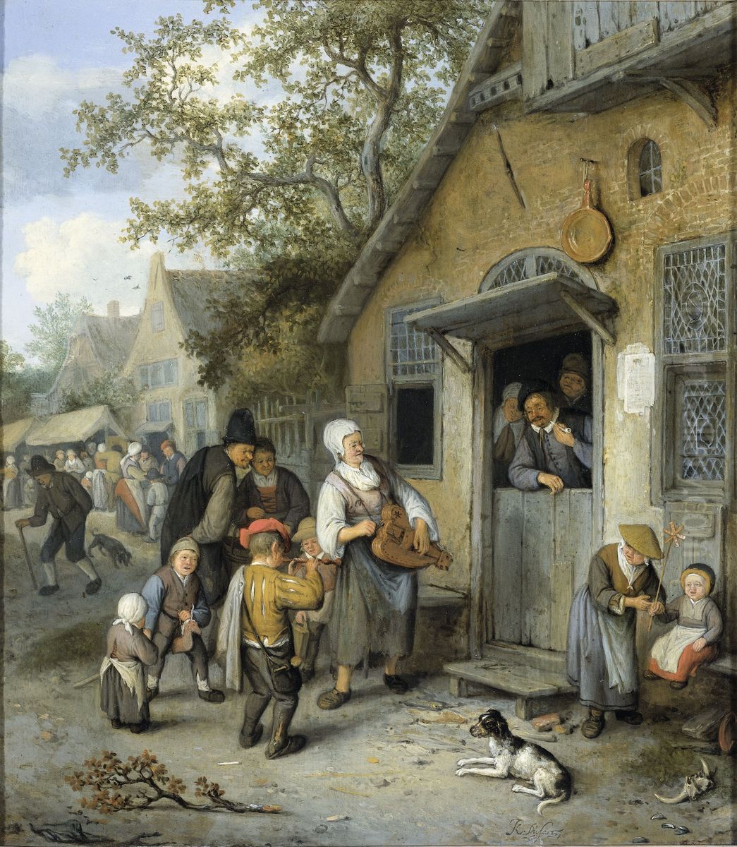 Country Kermis Oil Painting by Cornelis Dusart