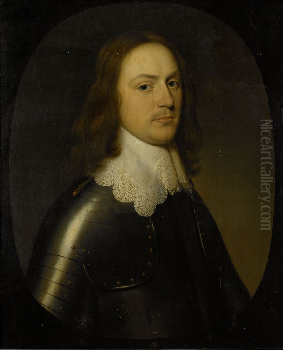 Portret van een officier Oil Painting by Gerard van Honthorst