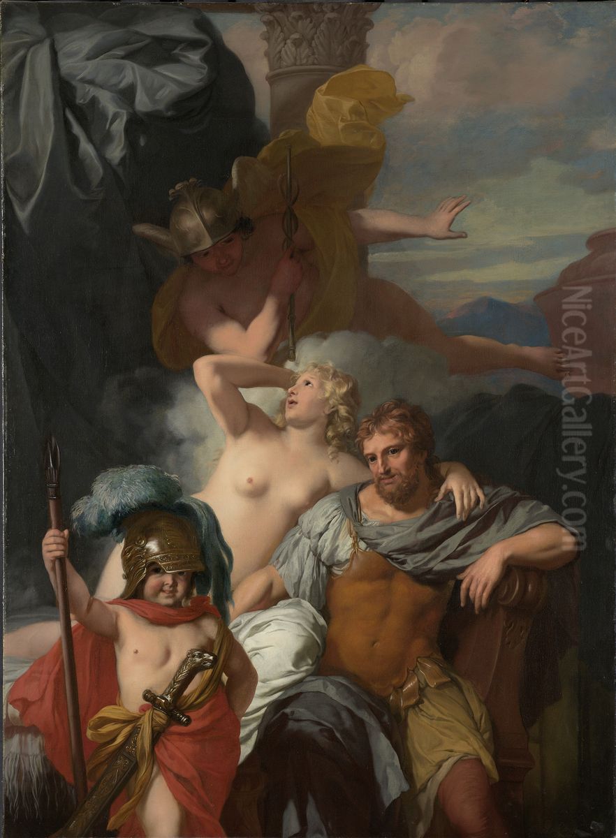 Mercury Ordering Calypso to Release Odysseus Oil Painting by Gerard de Lairesse