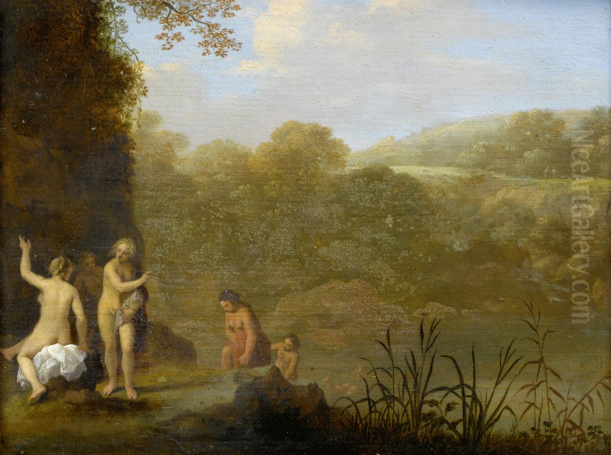 Badende meisjes Oil Painting by Cornelius van Poelenburgh