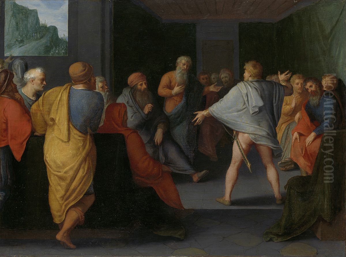De bijeenkomst van de Galliers te Reims Oil Painting by Otto van Veen